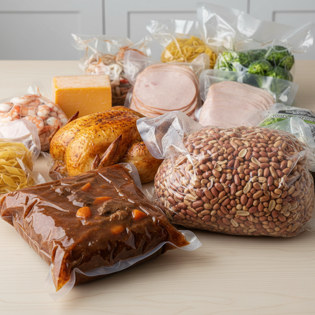 Sacs sous vide gaufrés petits volumes — paquet de 100 (5 tailles)