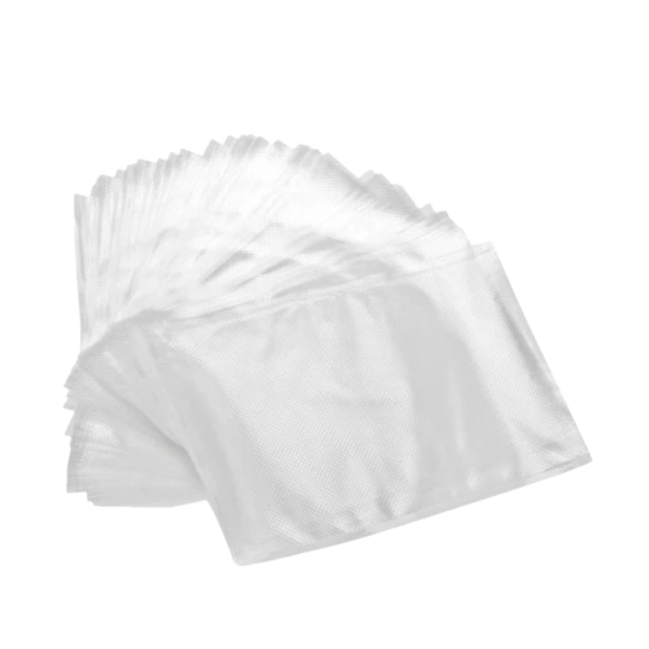 Sacs sous vide gaufrés gros volumes — paquet de 100 (4 tailles)
