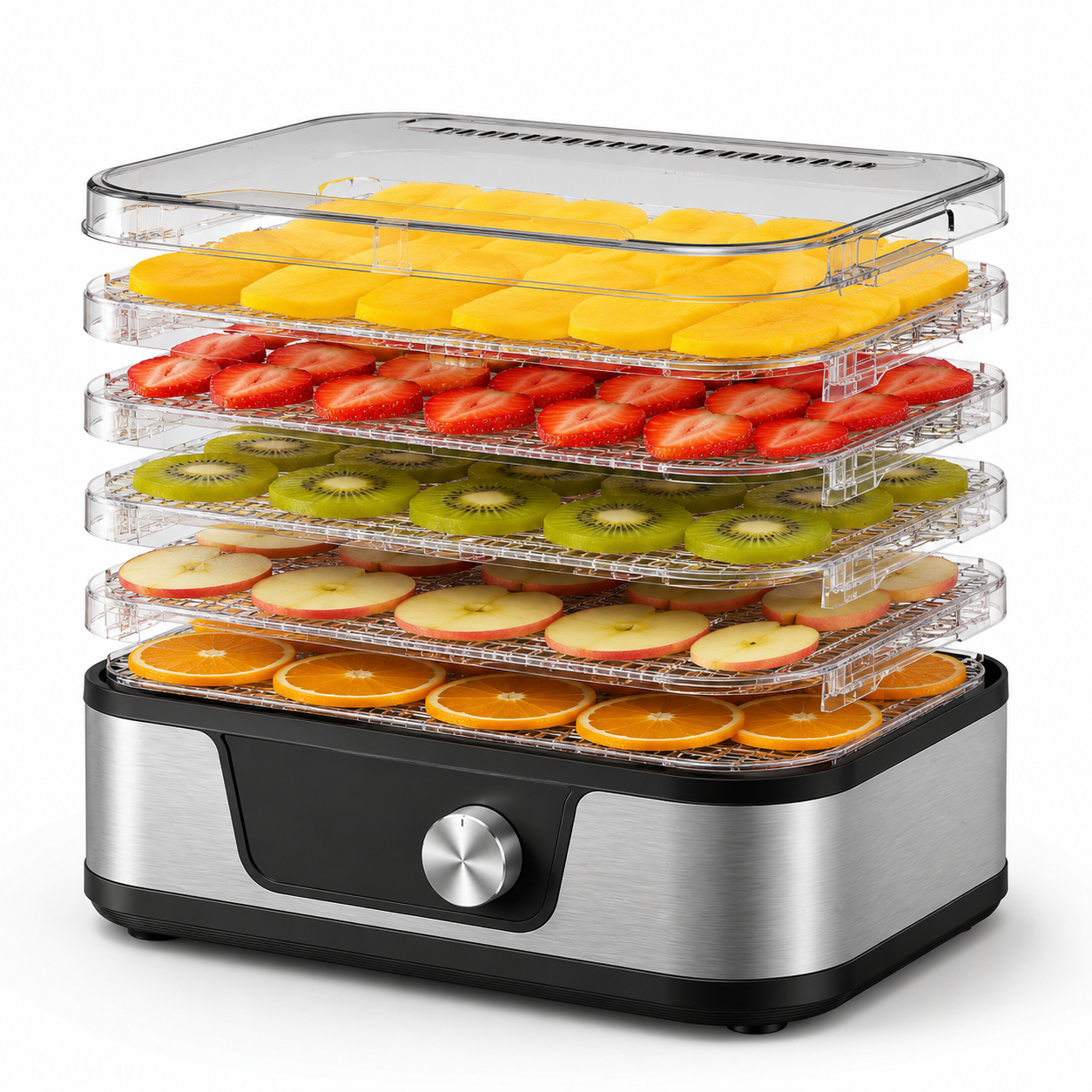 Déshydrateur alimentaire compact 5 plateaux 380W (sans BPA)