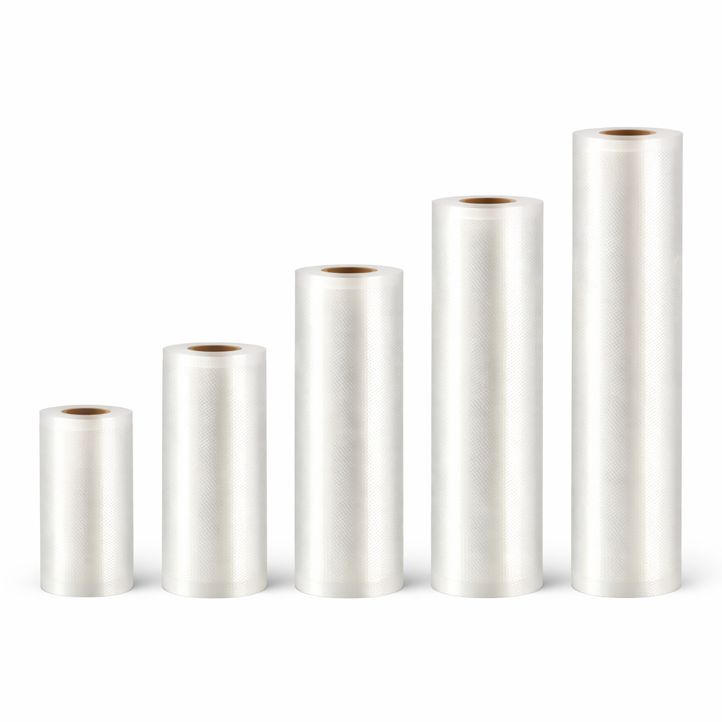 Rouleaux sous vide multi-formats 12 à 28 cm — lot de 5