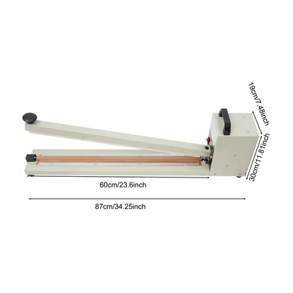 Thermoscelleuse à impulsion manuelle 600 mm 750W réglable